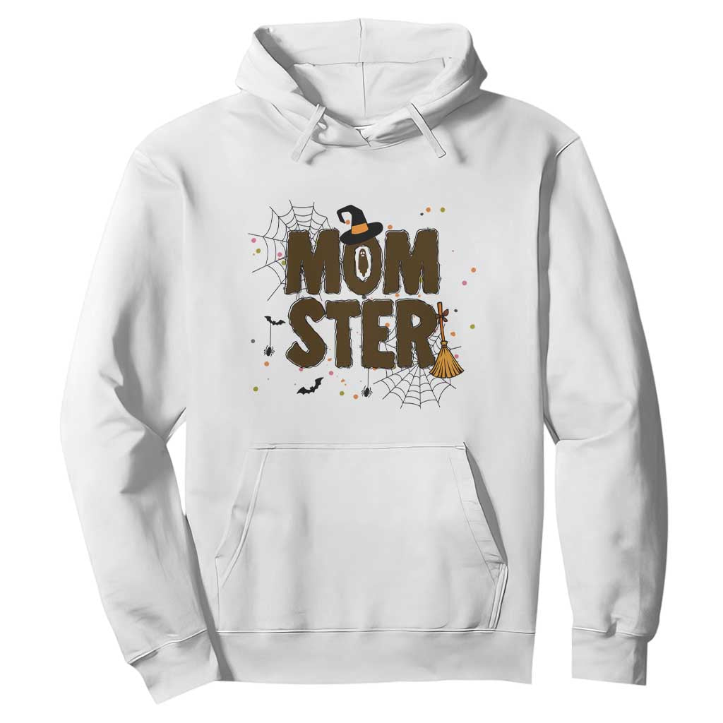 Halloween Mom Life Hoodie Funny Momster Quote TS12 White Print Your Wear