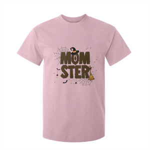 Halloween Mom Life T Shirt For Kid Funny Momster Quote TS12 Light Pink Print Your Wear