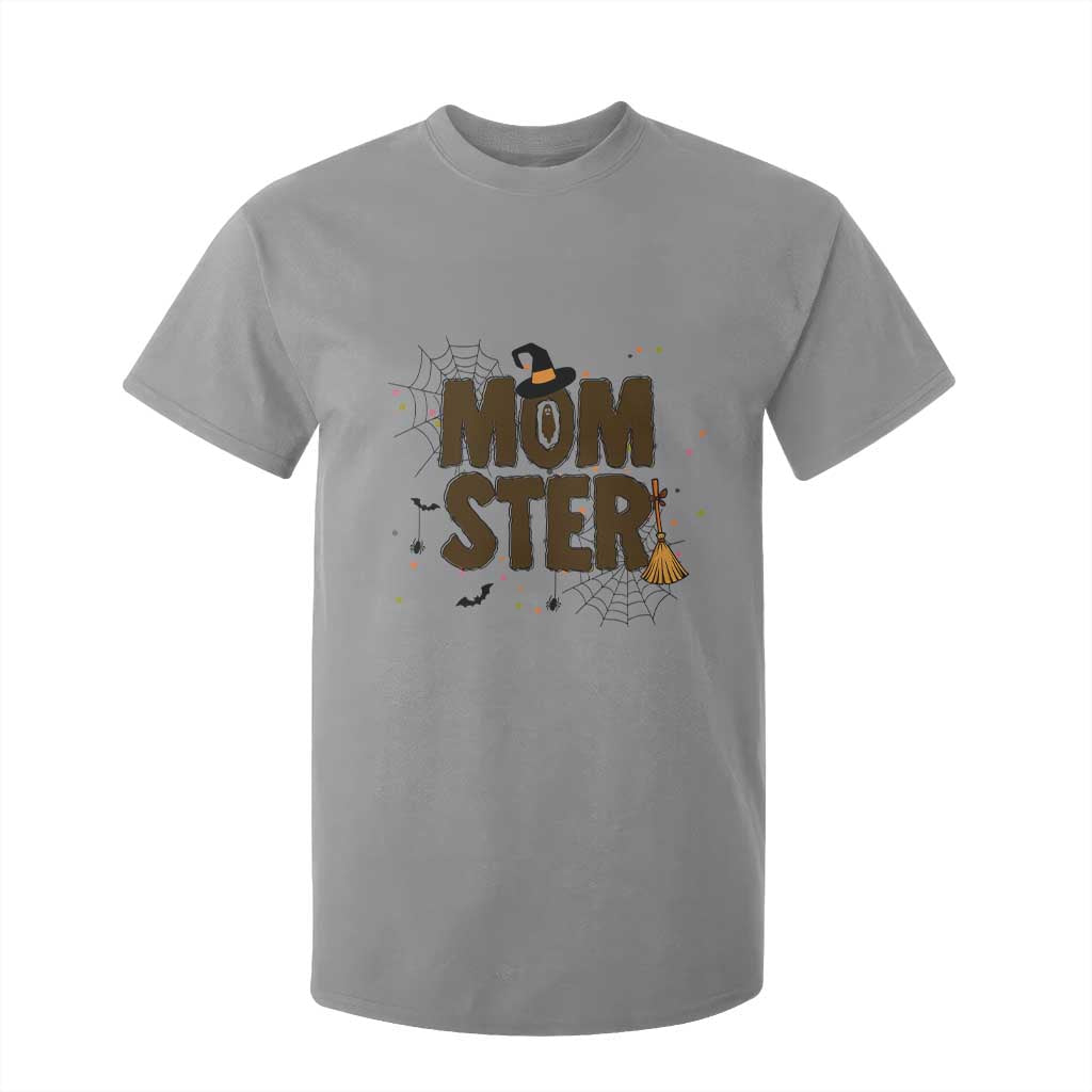 Halloween Mom Life T Shirt For Kid Funny Momster Quote TS12 Sport Gray Print Your Wear