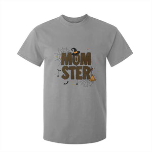 Halloween Mom Life T Shirt For Kid Funny Momster Quote TS12 Sport Gray Print Your Wear