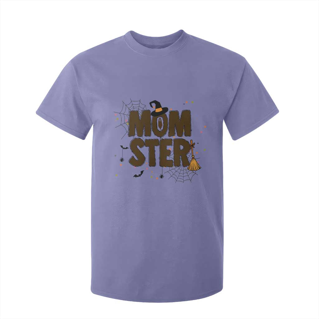 Halloween Mom Life T Shirt For Kid Funny Momster Quote TS12 Violet Print Your Wear