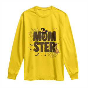 Halloween Mom Life Long Sleeve Shirt Funny Momster Quote TS12 Daisy Print Your Wear