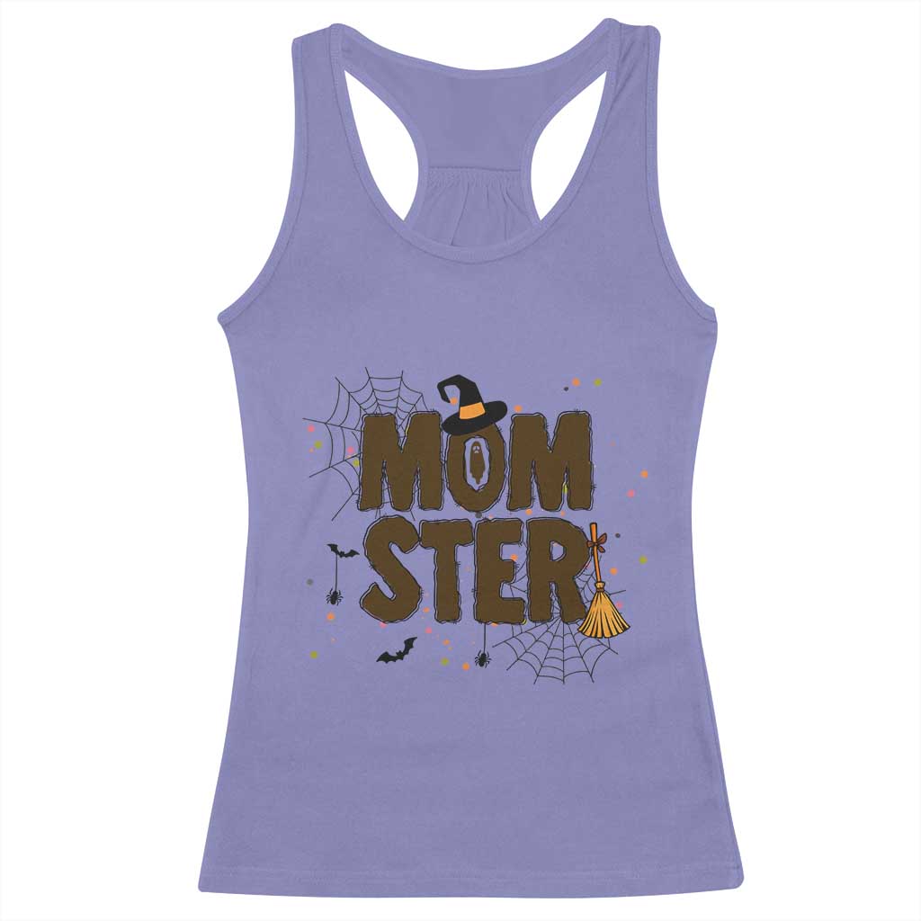 Halloween Mom Life Racerback Tank Top Funny Momster Quote TS12 Violet Print Your Wear