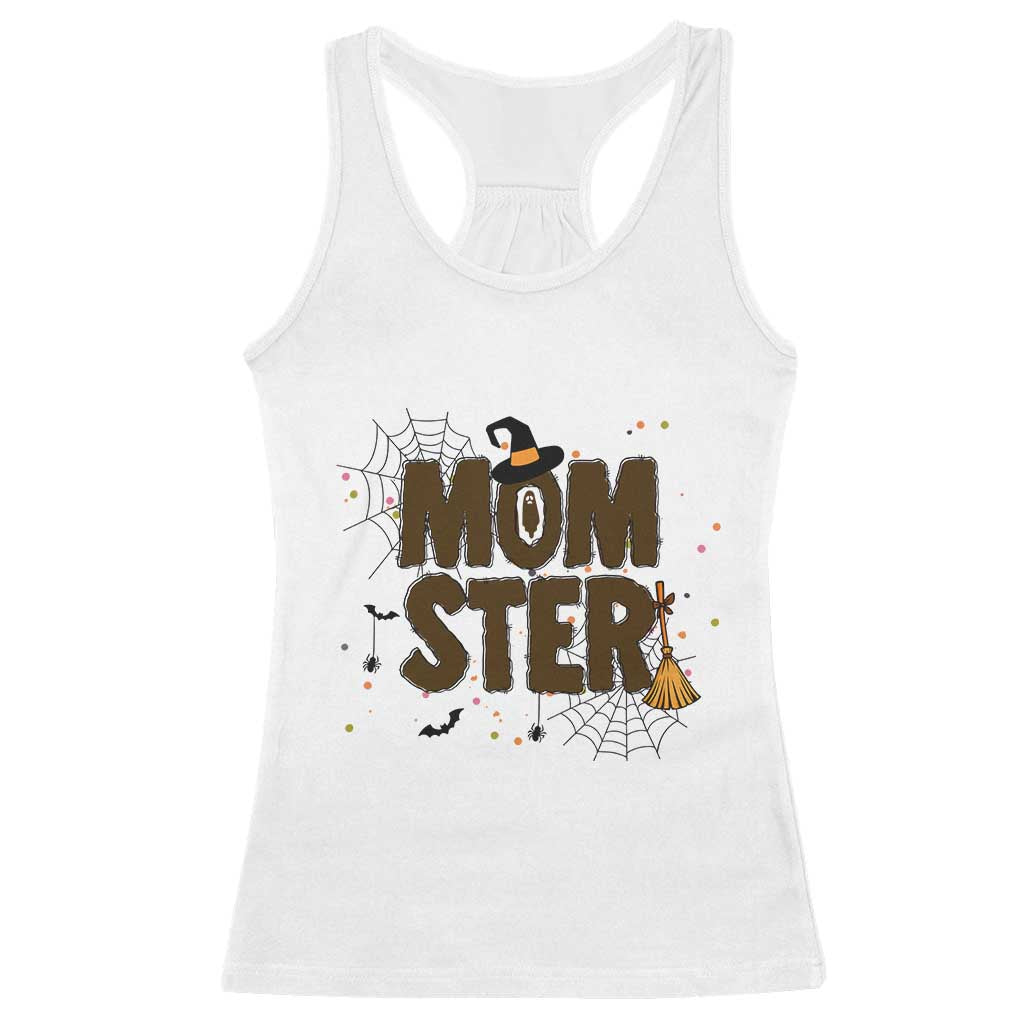 Halloween Mom Life Racerback Tank Top Funny Momster Quote TS12 White Print Your Wear