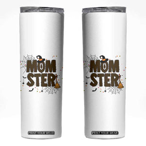 Halloween Mom Life Skinny Tumbler Funny Momster Quote TS12 White Print Your Wear