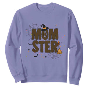 Halloween Mom Life Sweatshirt Funny Momster Quote TS12 Violet Print Your Wear