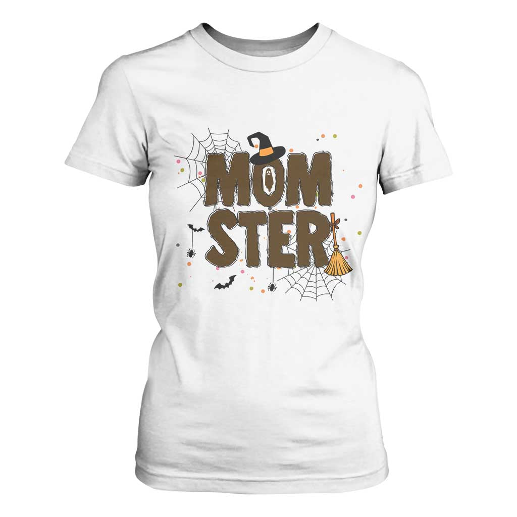 Halloween Mom Life T Shirt For Women Funny Momster Quote TS12 White Print Your Wear