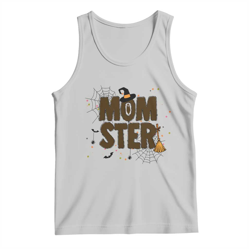 Halloween Mom Life Tank Top Funny Momster Quote TS12 Ash Print Your Wear
