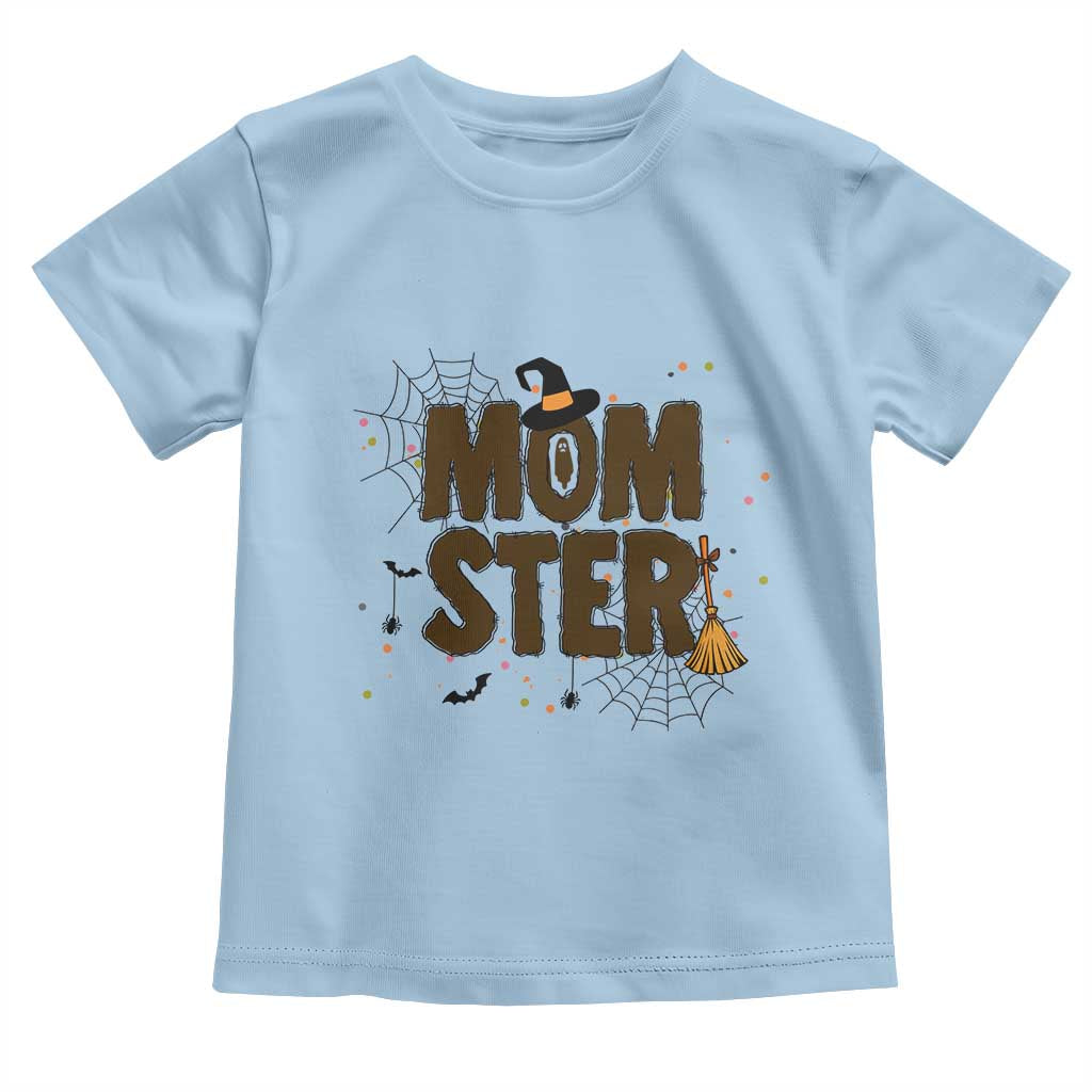 Halloween Mom Life Toddler T Shirt Funny Momster Quote TS12 Light Blue Print Your Wear