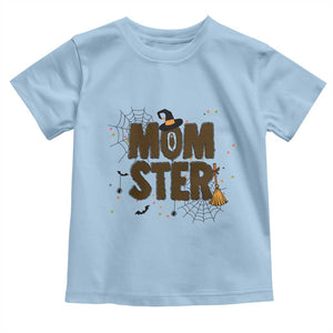 Halloween Mom Life Toddler T Shirt Funny Momster Quote TS12 Light Blue Print Your Wear