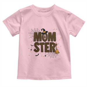 Halloween Mom Life Toddler T Shirt Funny Momster Quote TS12 Light Pink Print Your Wear