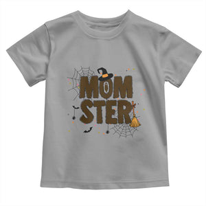 Halloween Mom Life Toddler T Shirt Funny Momster Quote TS12 Sport Gray Print Your Wear