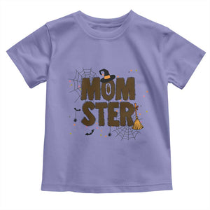 Halloween Mom Life Toddler T Shirt Funny Momster Quote TS12 Violet Print Your Wear
