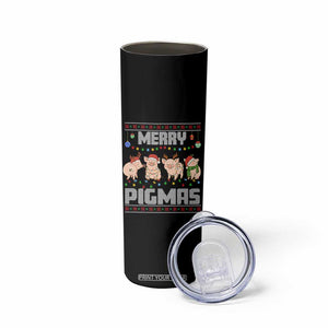 Funny Merry Pigmas Skinny Tumbler Christmas Pig Ugly Sweater Gift TS12 Print Your Wear