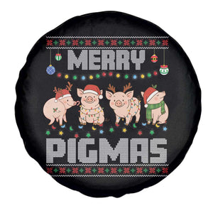 Funny Merry Pigmas Spare Tire Cover Christmas Pig Ugly Sweater Gift TS12 Print Your Wear