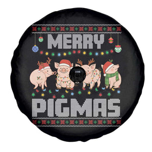Funny Merry Pigmas Spare Tire Cover Christmas Pig Ugly Sweater Gift TS12 Print Your Wear