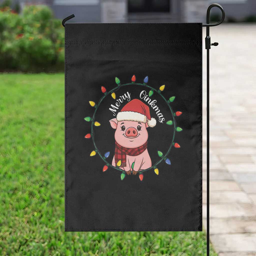 Funny Merry Oinkmas Garden Flag Farmer Christmas Pig Lover Gift TS12 Print Your Wear