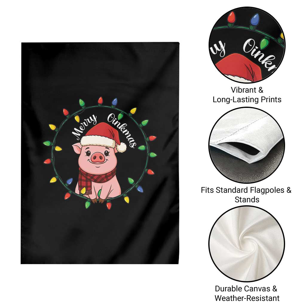 Funny Merry Oinkmas Garden Flag Farmer Christmas Pig Lover Gift TS12 Print Your Wear