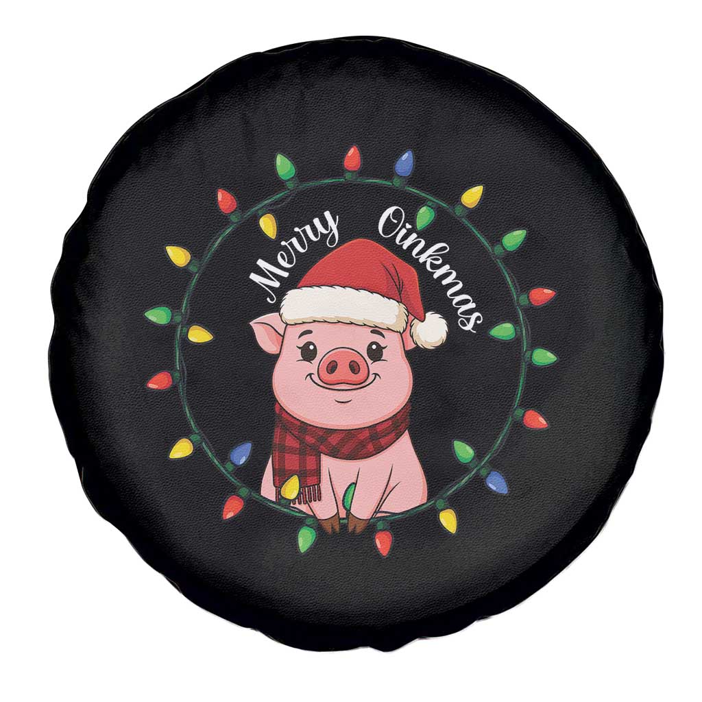 Funny Merry Oinkmas Spare Tire Cover Farmer Christmas Pig Lover Gift TS12 Print Your Wear