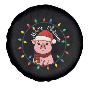 Funny Merry Oinkmas Spare Tire Cover Farmer Christmas Pig Lover Gift TS12 Print Your Wear