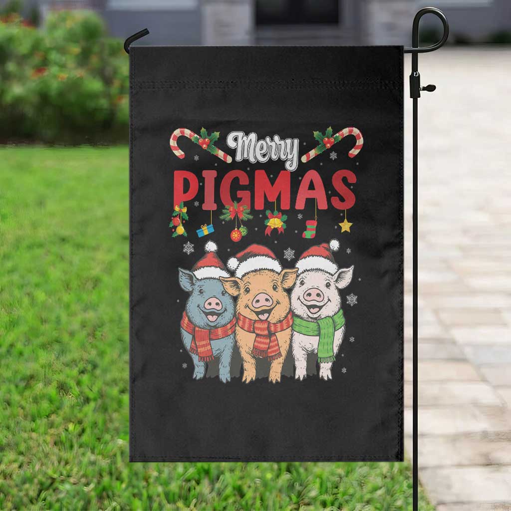 Funny Merry Pigmas Garden Flag Christmas Pigs Farm Gift TS12 Print Your Wear