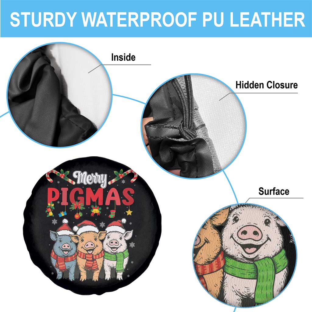 Funny Merry Pigmas Spare Tire Cover Christmas Pigs Farm Gift TS12 Print Your Wear