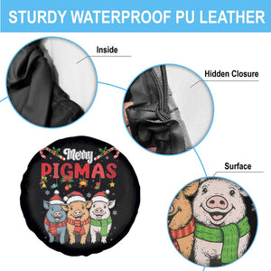 Funny Merry Pigmas Spare Tire Cover Christmas Pigs Farm Gift TS12 Print Your Wear
