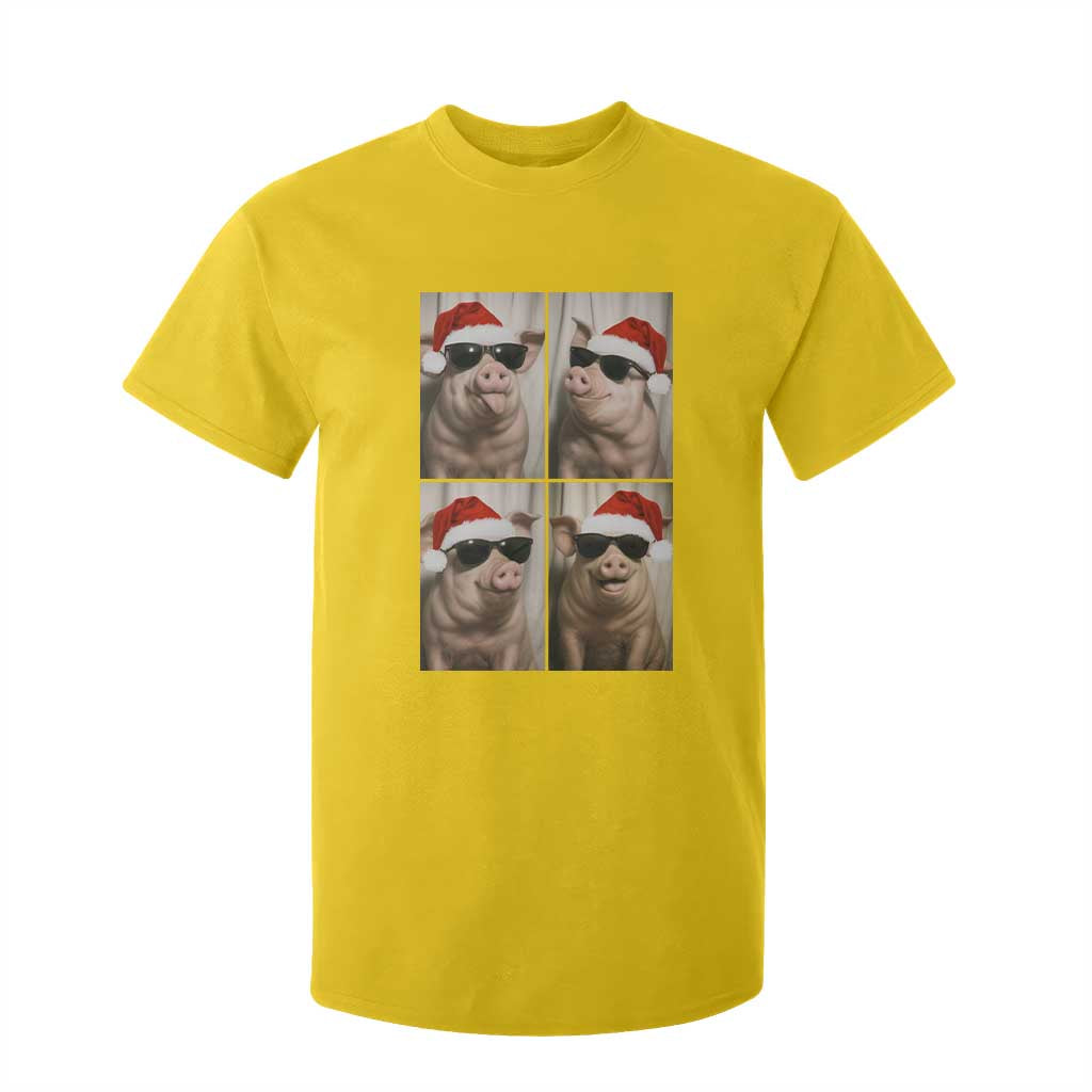 Cute Pig Christmas Selfie T Shirt For Kid Funny Holiday Photobooth Gift TS12 Daisy Print Your Wear