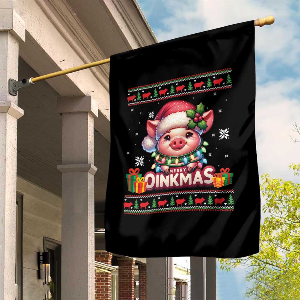 Funny Merry Oinkmas Garden Flag Pig Lover Ugly Christmas Gift TS12 Print Your Wear