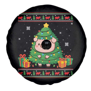 Funny Pig Christmas Tree Ugly Sweater Spare Tire Cover Farm Animal Gift TS12 Print Your Wear