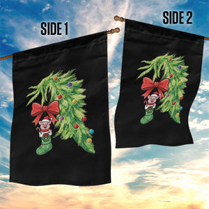 Funny Christmas Pig In Green Hand Naughty Garden Flag Pet Lover Gift TS12 Print Your Wear