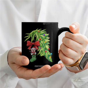 Funny Christmas Pig In Green Hand Naughty Coffee Mug Pet Lover Gift TS12 Print Your Wear