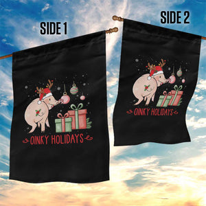 Oinky Holidays Garden Flag Funny Christmas Pig Lover Gift TS12 Print Your Wear