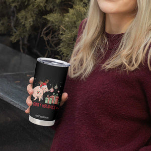 Oinky Holidays Tumbler Cup Funny Christmas Pig Lover Gift TS12 Print Your Wear