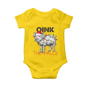 Oink The Halls Baby Onesie Funny Christmas Pig Lover Gift TS12 Daisy Print Your Wear