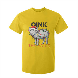 Oink The Halls T Shirt For Kid Funny Christmas Pig Lover Gift TS12 Daisy Print Your Wear