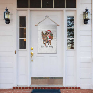 Oink The Halls Garden Flag Pig Christmas Farm Life Gift TS12 Print Your Wear