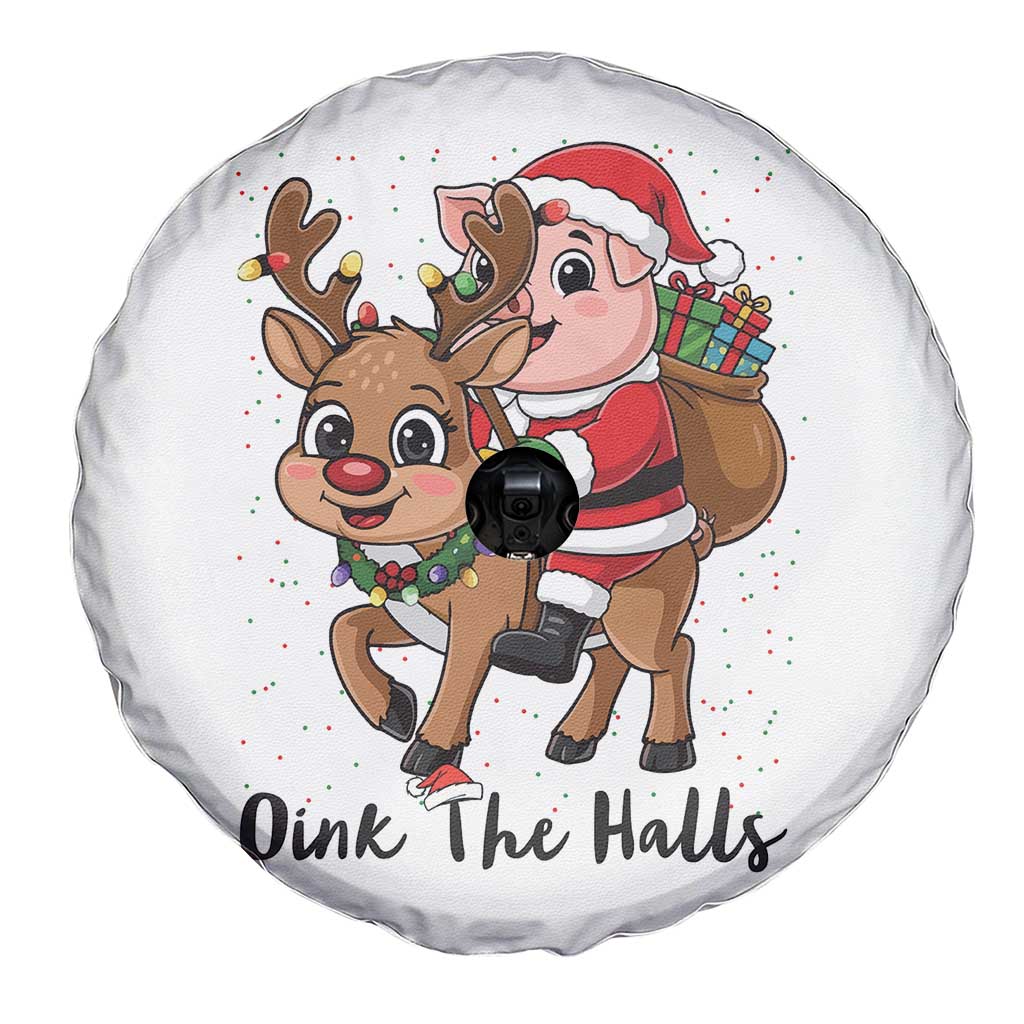 Oink The Halls Spare Tire Cover Pig Christmas Farm Life Gift TS12 Print Your Wear