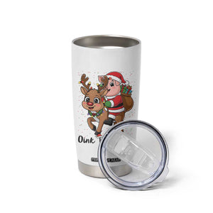 Oink The Halls Tumbler Cup Pig Christmas Farm Life Gift TS12 Print Your Wear