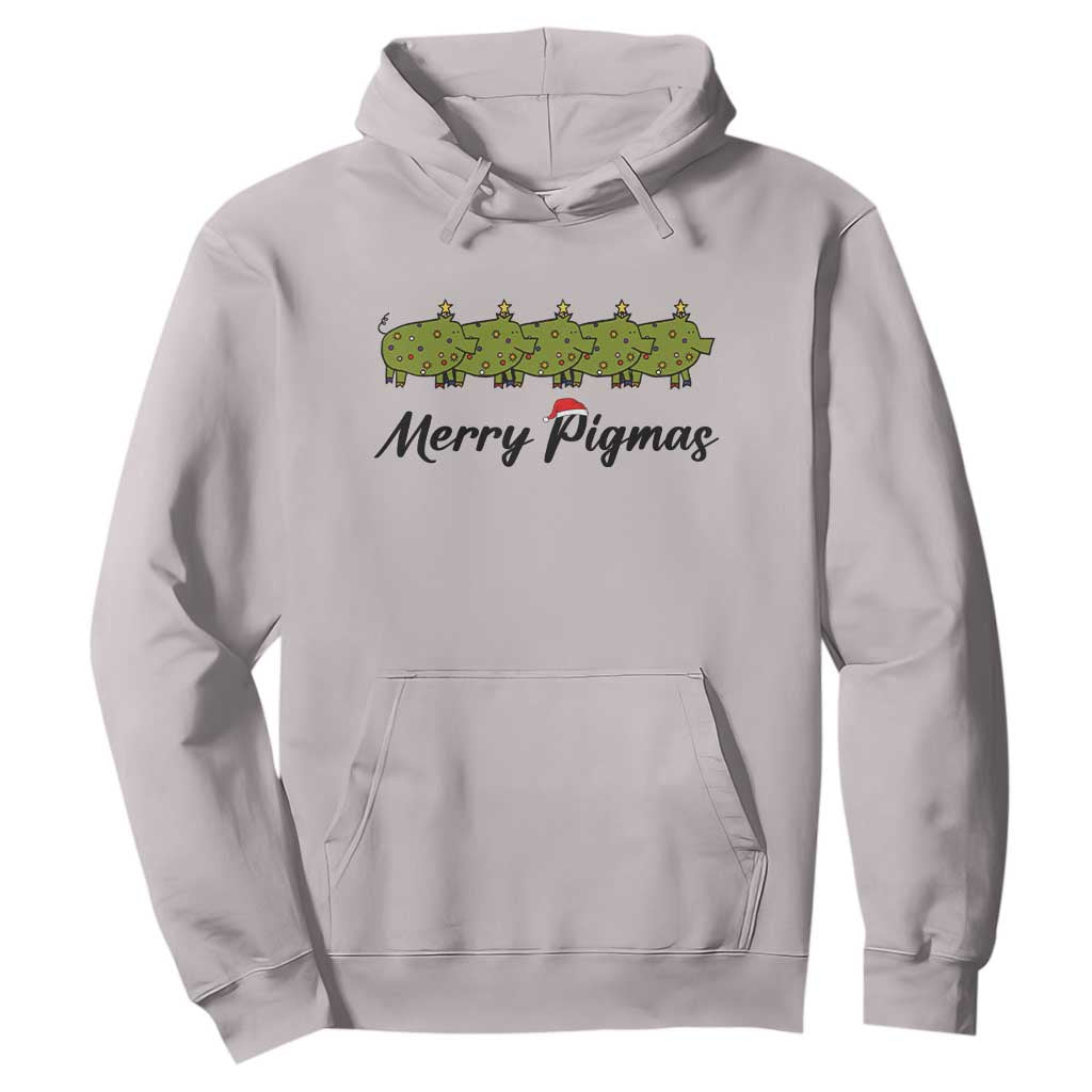 Merry Pigmas Hoodie Holiday Gift For Pig Lovers TS12 Ice Gray Print Your Wear