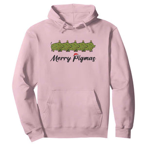 Merry Pigmas Hoodie Holiday Gift For Pig Lovers TS12 Light Pink Print Your Wear