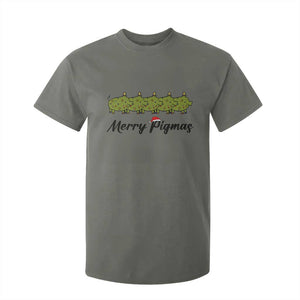 Merry Pigmas T Shirt For Kid Holiday Gift For Pig Lovers TS12 Military Green Print Your Wear