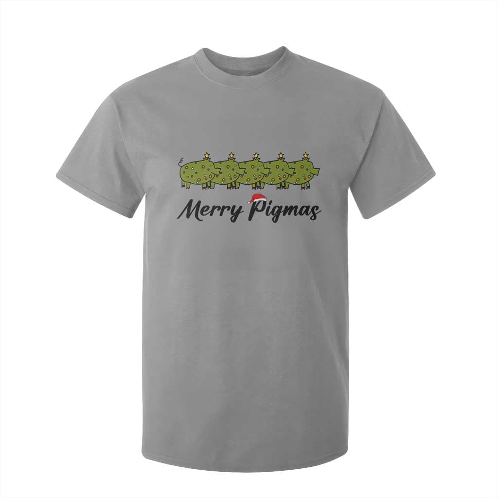 Merry Pigmas T Shirt For Kid Holiday Gift For Pig Lovers TS12 Sport Gray Print Your Wear
