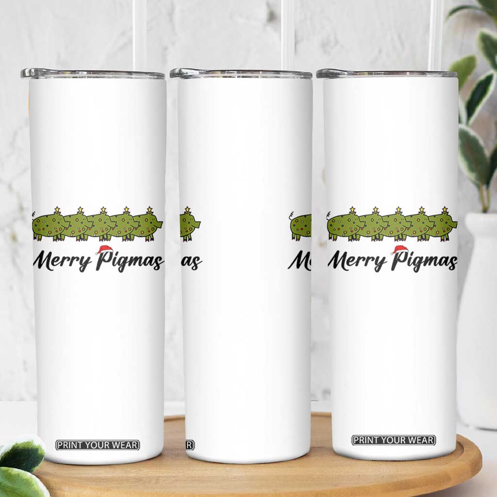 Merry Pigmas Skinny Tumbler Holiday Gift For Pig Lovers TS12 Print Your Wear