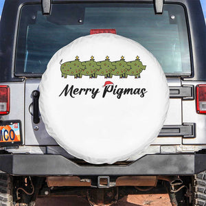 Merry Pigmas Spare Tire Cover Holiday Gift For Pig Lovers TS12 No hole White Print Your Wear