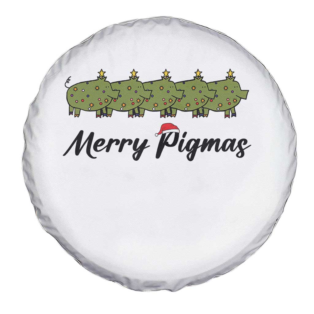 Merry Pigmas Spare Tire Cover Holiday Gift For Pig Lovers TS12 Print Your Wear