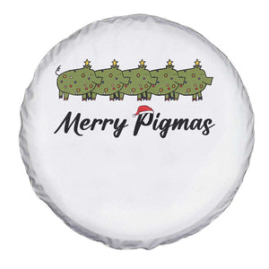 Merry Pigmas Spare Tire Cover Holiday Gift For Pig Lovers TS12 Print Your Wear