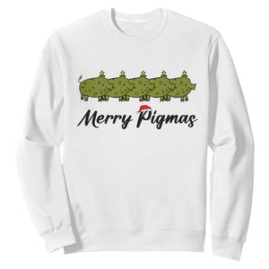 Merry Pigmas Sweatshirt Holiday Gift For Pig Lovers TS12 White Print Your Wear
