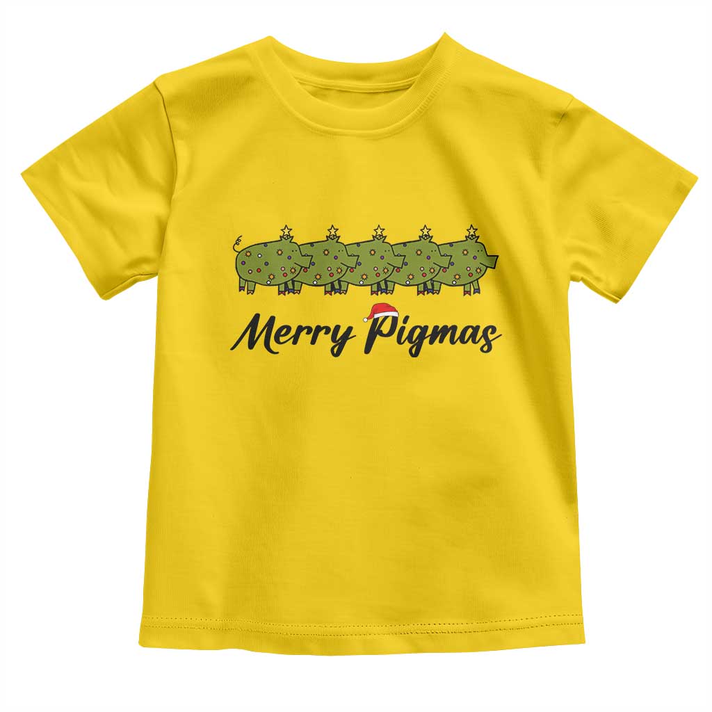 Merry Pigmas Toddler T Shirt Holiday Gift For Pig Lovers TS12 Daisy Print Your Wear