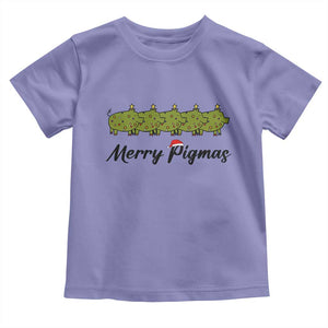 Merry Pigmas Toddler T Shirt Holiday Gift For Pig Lovers TS12 Violet Print Your Wear